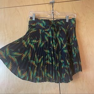 ALC printed pleated mini skirt
